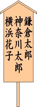 ３人連名の場合